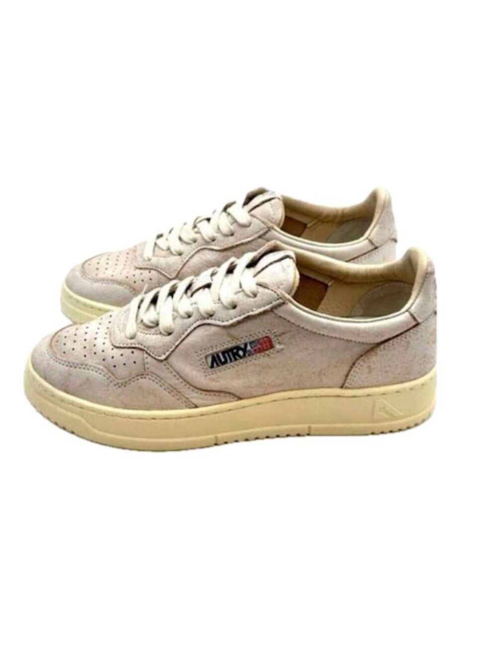 Autry Medalist Low-Top Leather Sneakers Italy Womens 8  NEW